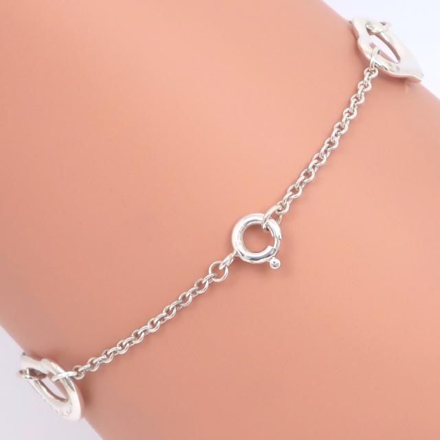 獅*恩様 Tiffany&Co オープンハート ブレスレット シルバー925 TIFFANY&Co.】ティファニー オープンハート ブレスレット