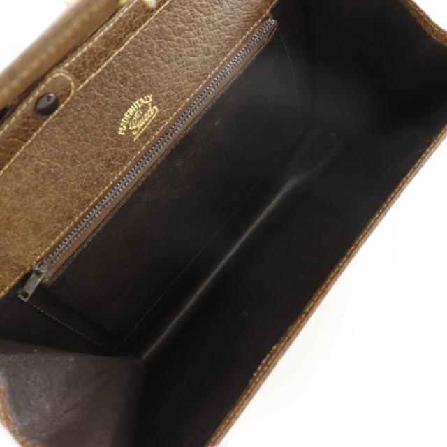 GUCCI グッチ オールドグッチ シェリーライン シェリーライン PVC 茶