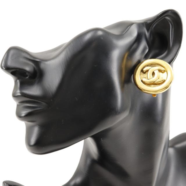 CHANEL シャネル ココマーク ヴィンテージ 金メッキ イヤリング 21.6g レディース_1