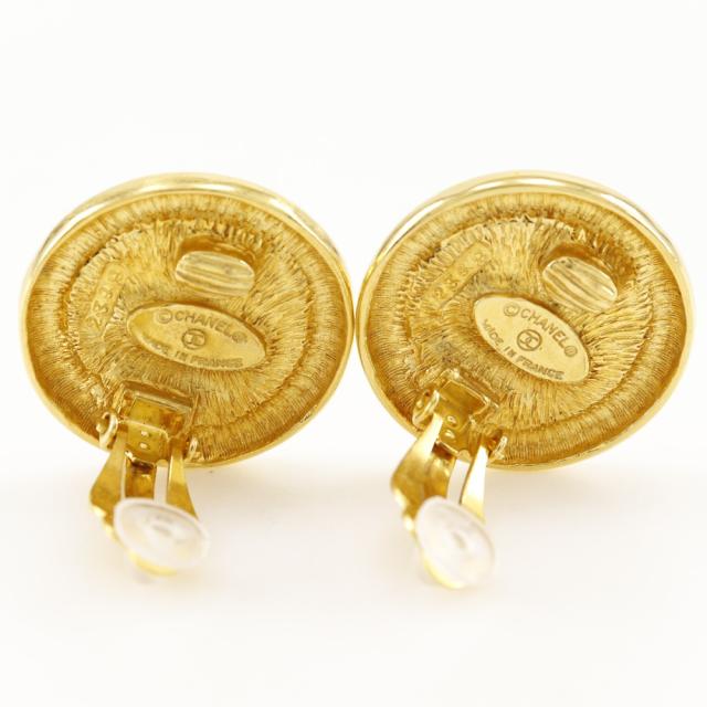CHANEL シャネル ココマーク ヴィンテージ 金メッキ イヤリング 21.6g レディース_3