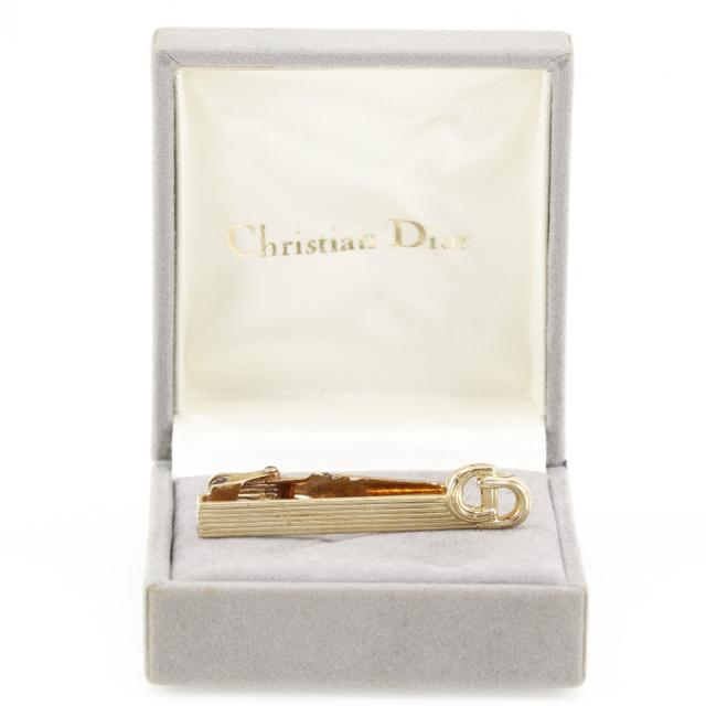 Dior クリスチャンディオール CD ヴィンテージ 金メッキ タイピン メンズ 【中古】_4