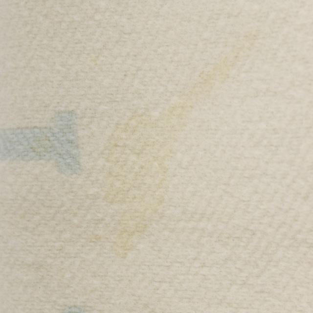HERMES エルメス ベビープレード アヴァロン ブランケット おくるみ カシミヤ 白/水色_4