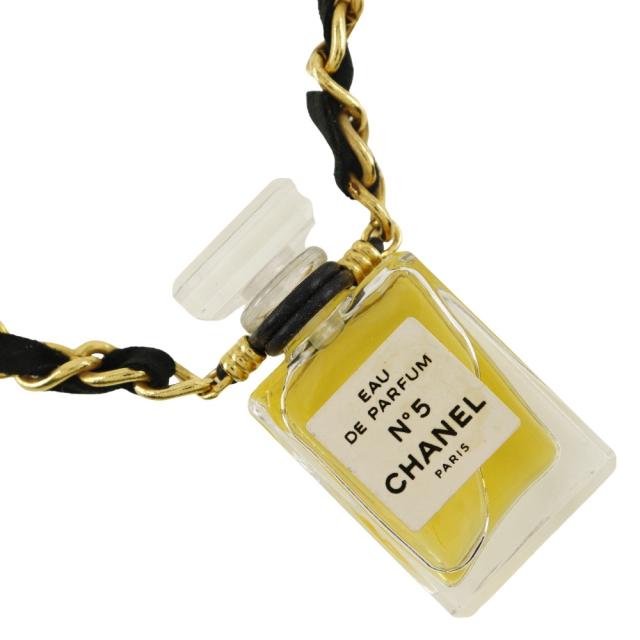 CHANEL シャネル パフュームボトル No.5 金メッキ ネックレス 55.5g レディース 【中古】