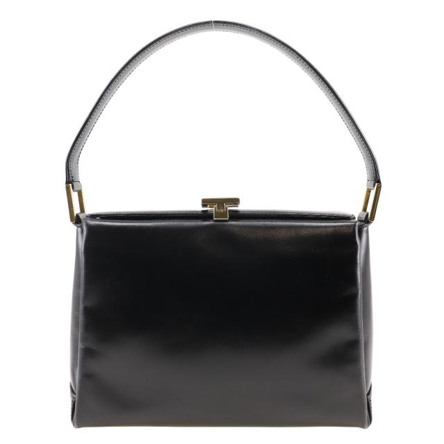 GUCCI グッチ オールドグッチ レザー 黒 ハンドバッグ