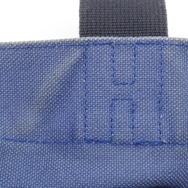 HERMES エルメス シュヴォーアン キャンバス 青/黒 トートバッグ ユニセックス 【中古】