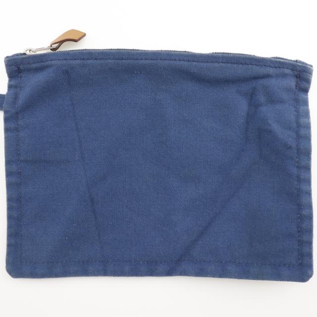 HERMES エルメス シュヴォーアン キャンバス 青/黒 トートバッグ ユニセックス 【中古】