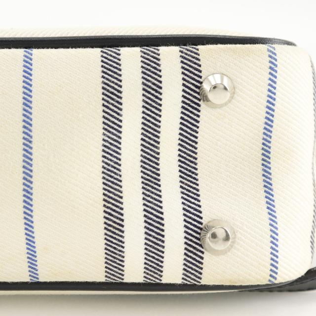 BURBERRY バーバリー ワンショルダー キャンバス オフホワイト