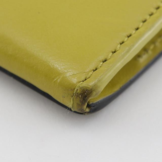 Paul Smith ポール・スミス BPS486 牛革 黒/黄緑 長財布 メンズ 【中古】 Paul Smith ポール・スミス BPS486 牛革 黒/黄緑 長財布 メンズ 【中古