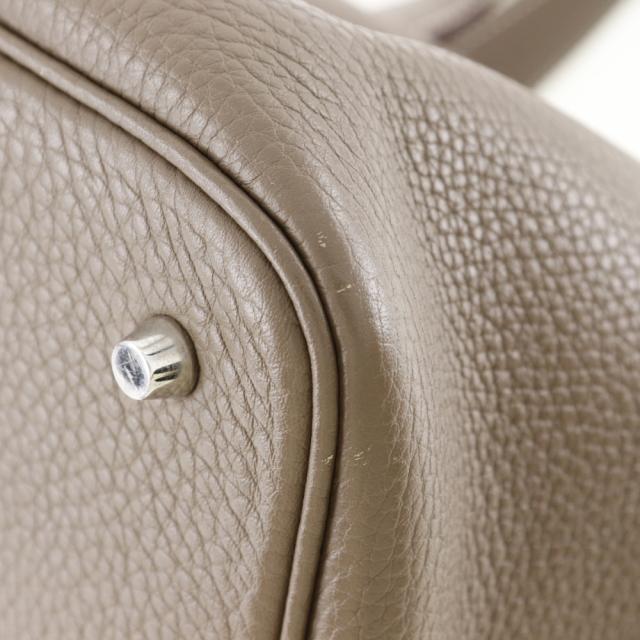 HERMES エルメス ピコタンロックMM トリヨンクレマンス エトゥープ シルバー金具の通販は