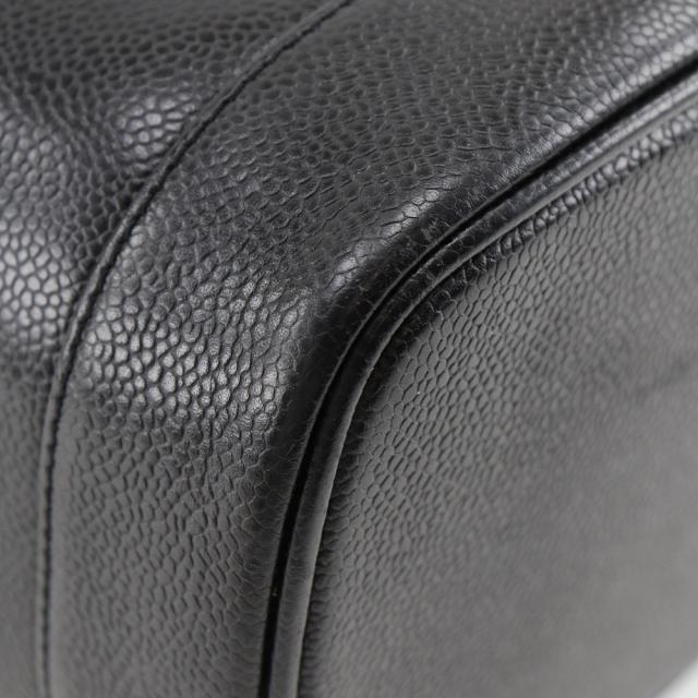 CHANEL シャネル バニティ ココマーク ココマーク キャビアスキン 黒 ハンドバッグ_3
