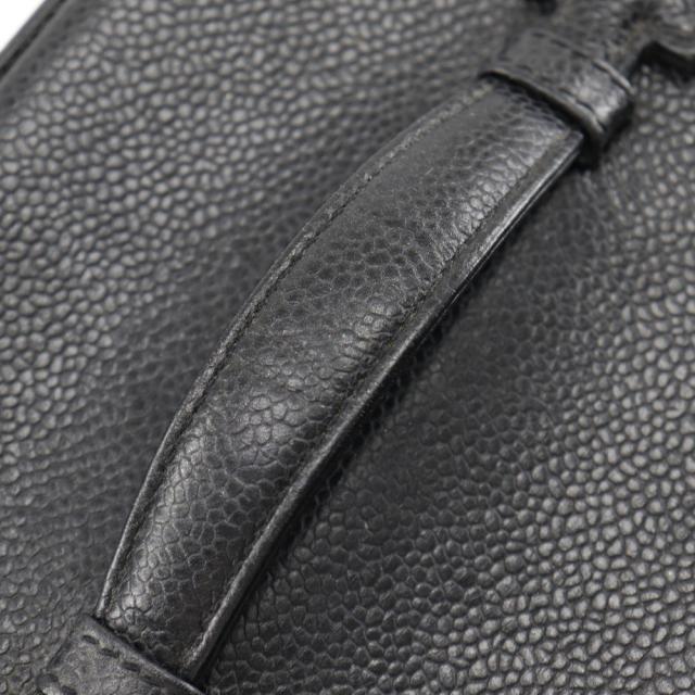 CHANEL シャネル バニティ ココマーク ココマーク キャビアスキン 黒 ハンドバッグ_4