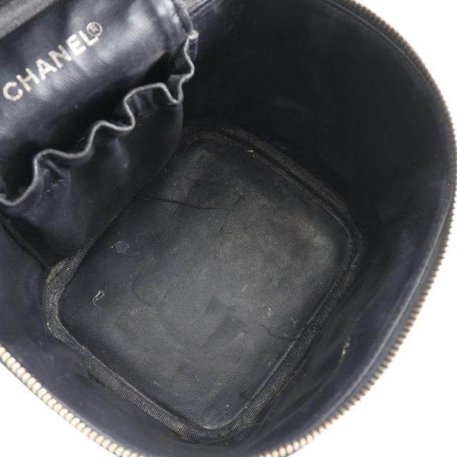 CHANEL シャネル バニティ ココマーク ココマーク キャビアスキン 黒 ハンドバッグ_6