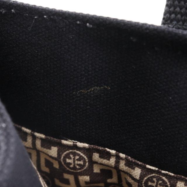 Tory Burch トリーバーチ コットン 黒/茶 トートバッグ レディース 【中古】_8