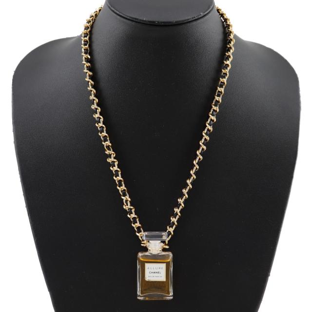 CHANEL シャネル パフュームボトル アリュール 金メッキ ネックレス 32.2g レディース_1