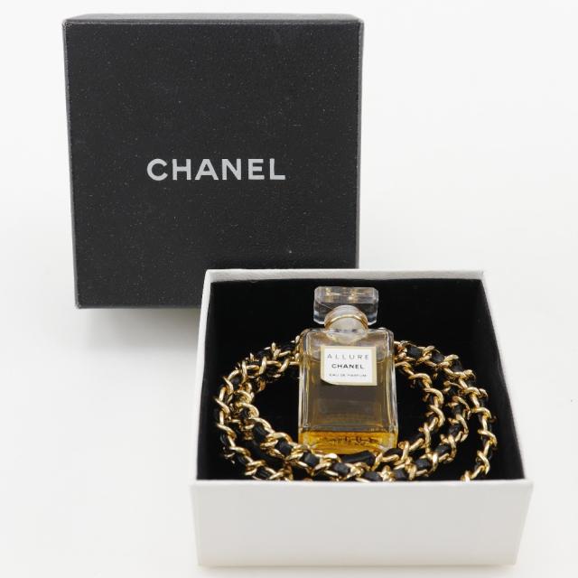 CHANEL シャネル パフュームボトル アリュール 金メッキ ネックレス 32.2g レディース_8