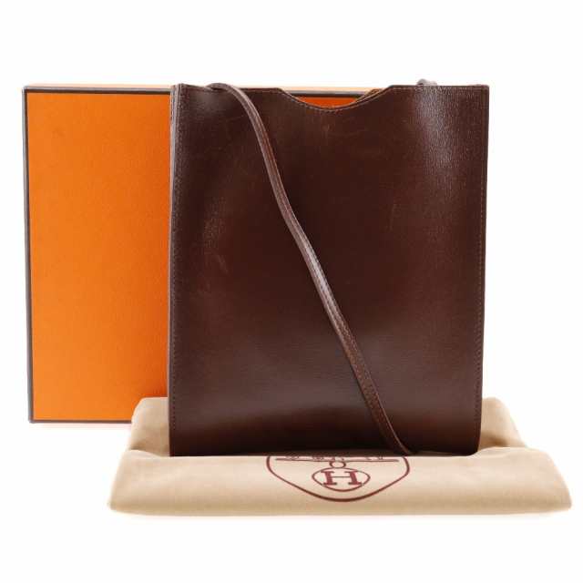 HERMES エルメス オメニトゥ カーフ 茶 ショルダーバッグ ユニセックス 【中古】