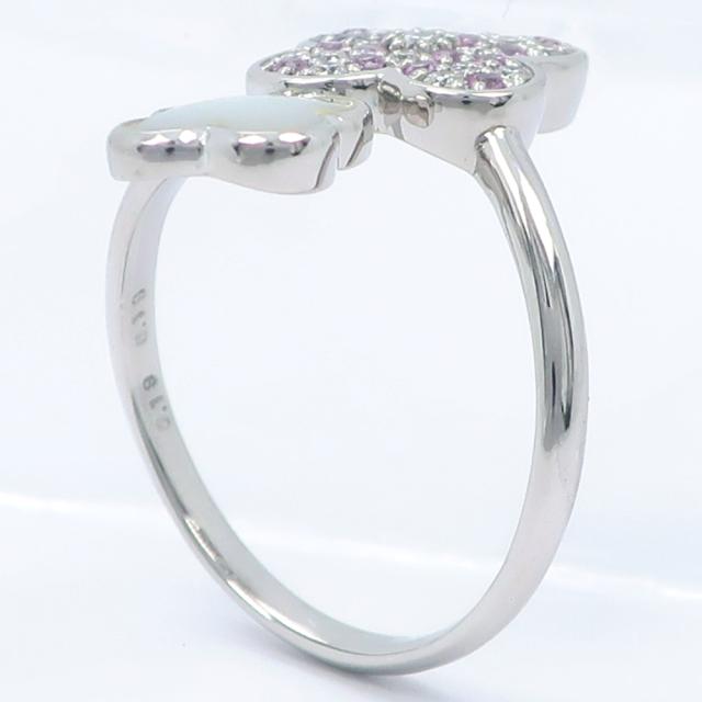 プラチナ900 ダイヤ　0.5CT クロスチャーム ダイヤモンド リング ハーフエタニティ 0.5ct K18 イエロー