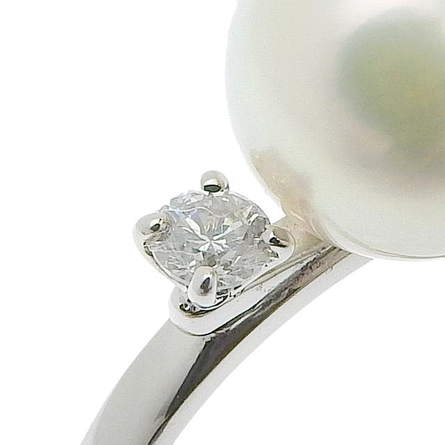 パール Pt900プラチナ 9号 リング・指輪 4.1g レディース 【中古】_6