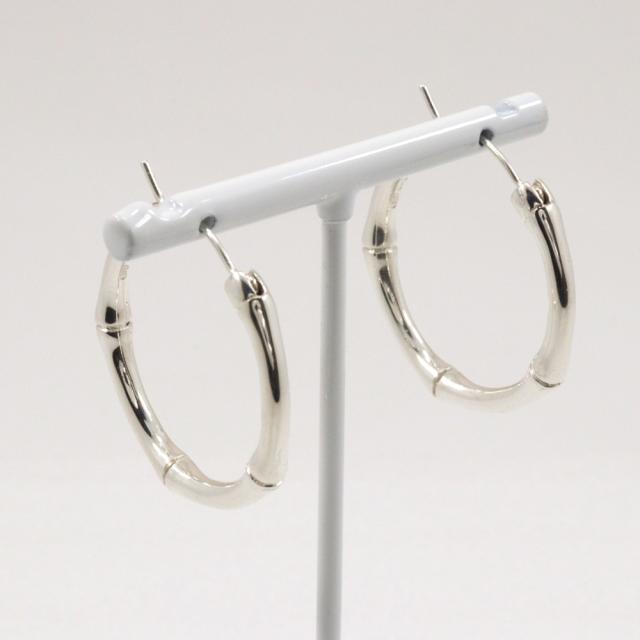 【GUCCI】グッチ バンブー シルバー925 レディース 重15.0g ピアス GUCCI グッチ バンブー シルバー925 ピアス 15.0g レディース