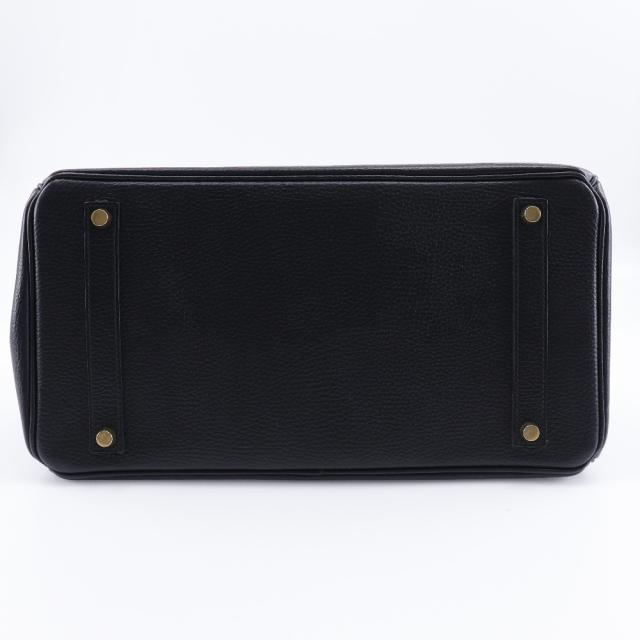 HERMES エルメス バーキン35 アルデンヌ 黒/ゴールド金具 ハンドバッグ レディース_9