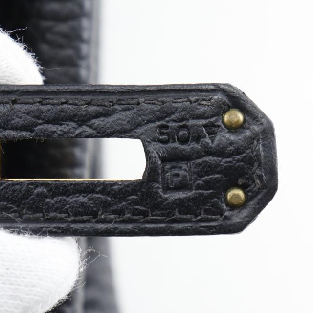 HERMES エルメス バーキン35 アルデンヌ 黒/ゴールド金具 ハンドバッグ レディース_11