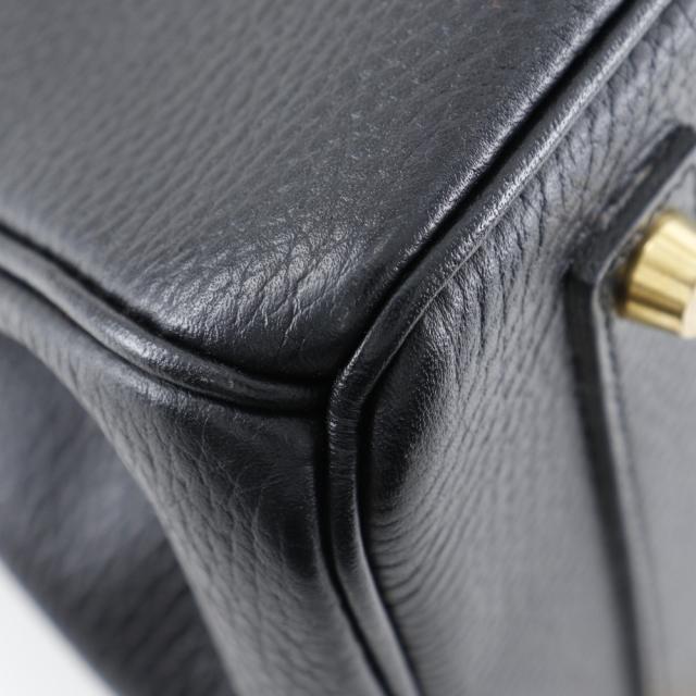 HERMES エルメス バーキン35 アルデンヌ 黒/ゴールド金具 ハンドバッグ レディース_3