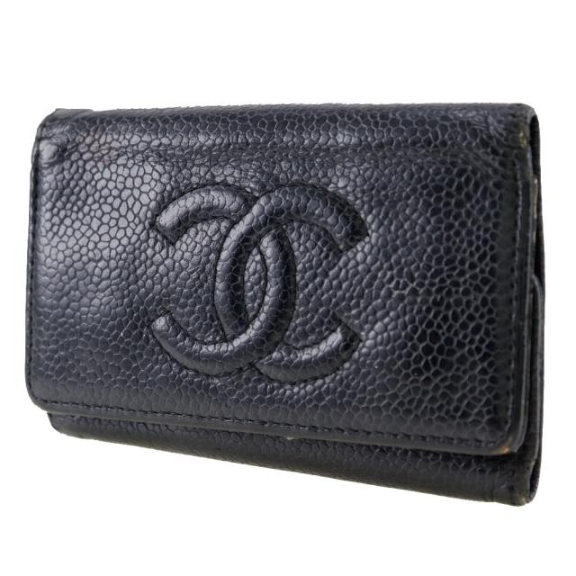 CHANEL シャネル キーケース キャビアスキン 黒 ココマーク 箱・カード付 楽天市場】【10%OFF】 シャネル キーケース 6連 ココマーク