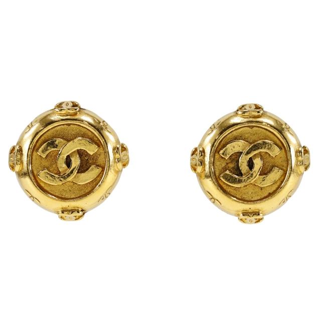 CHANEL シャネル ココマーク ヴィンテージ 金メッキ イヤリング 20.7g レディース