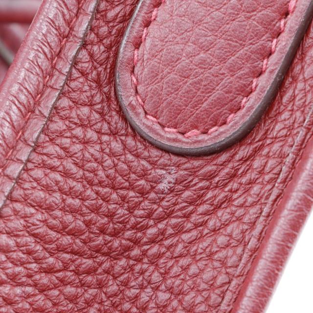 HERMES エルメス エブリン2PM トリヨンクレマンス 赤/シルバー金具 