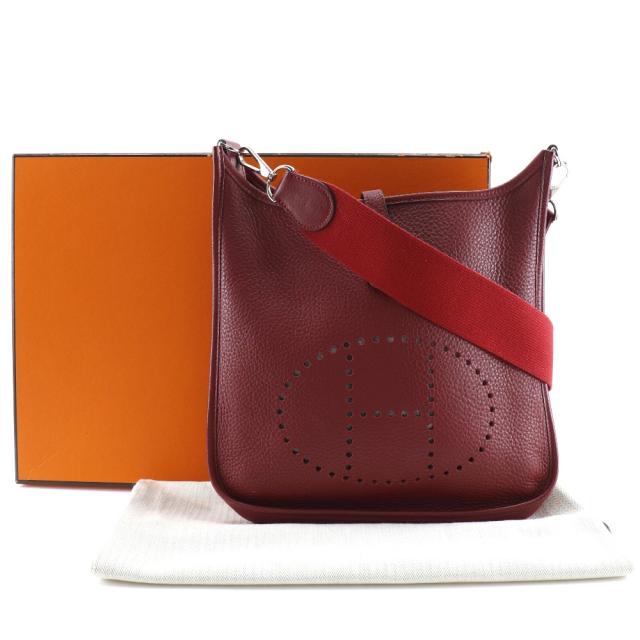 HERMES エルメス エブリン2PM トリヨンクレマンス 赤/シルバー金具