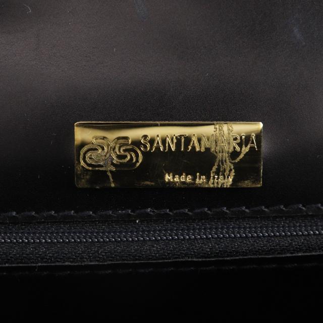 SANTA MARIA サンタマリア クロコダイル 黒 ハンドバッグ レディース 【中古】_6