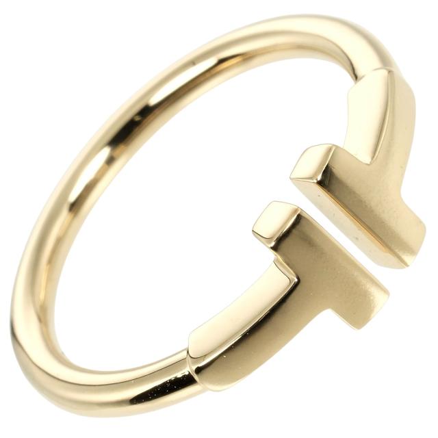 TIFFANY&Co. ティファニーTワイヤーリングイエローゴールド7号