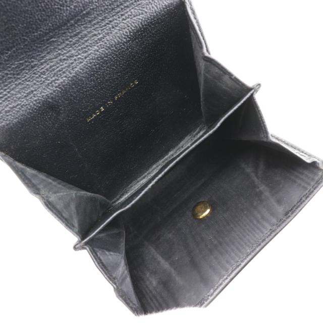 CHANEL シャネル ココマーク Ｗホック A13456 カーフ 黒 二つ折り財布 レディース 【中古】_6