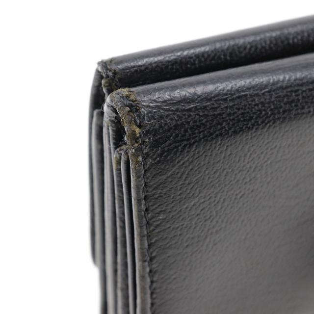 CHANEL シャネル ココマーク Ｗホック A13456 カーフ 黒 二つ折り財布 レディース 【中古】_8