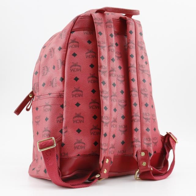 MCM エム・シー・エム ロゴグラム スタッズ MWK1 SVE02 PVC ピンク リュック・デイパック