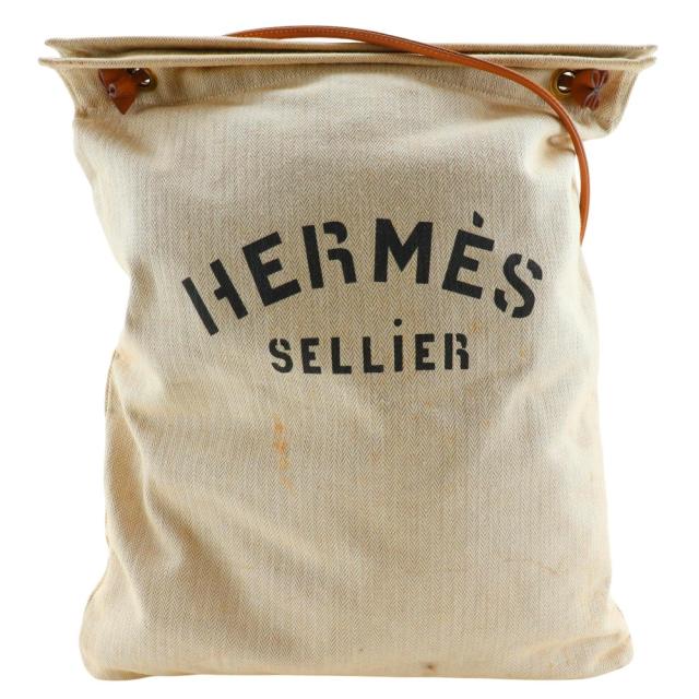 HERMES エルメス アリーヌGM キャンバス ベージュ ショルダー