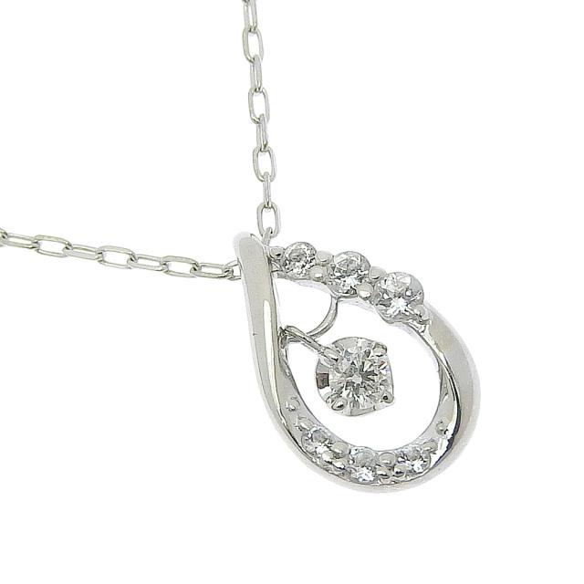 4℃ ヨンドシー ネックレス シルバー SV 美品 2018年モデル 箱・ケース・カード・ショップ袋付 プレゼント等にも 送料290 4℃　ヨンドシー　 ネックレス　オープンハート　K10　 ダイヤモンド　2018年　クリスマス限定