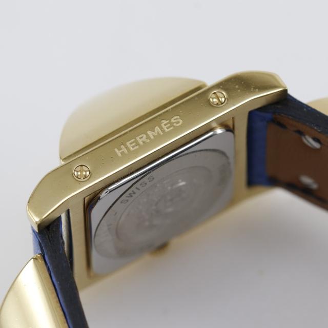 HERMES エルメス メドール 金メッキ クオーツ アナログ表示 白文字盤