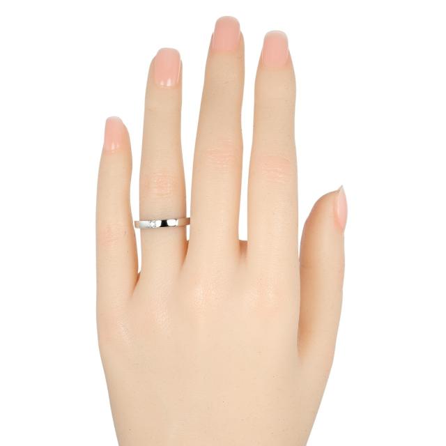 BVLGARI マリーミー 1Pダイヤモンド Pt950 ダイヤ リング 9号