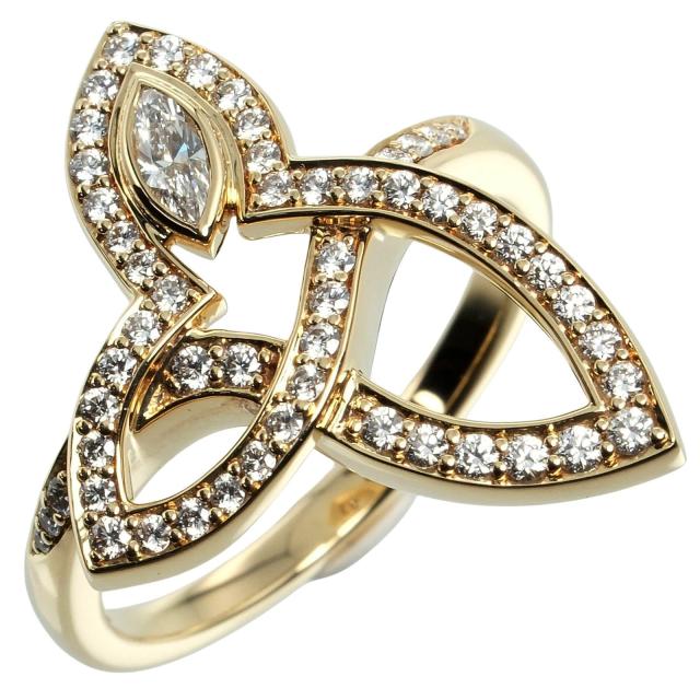 HARRY WINSTON ハリーウィンストン リリークラスター K18イエローゴールド 11.5号の通販は 396,000円