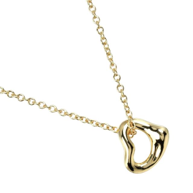 TIFFANY&Co. ティファニー オープンハート 7mm K18イエローゴールド ネックレス 1.67g