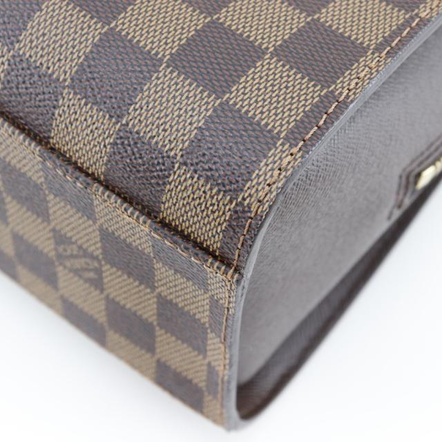 LOUIS VUITTON ルイ・ヴィトン トリアナ N51155 ダミエキャンバス 茶 ハンドバッグ_4