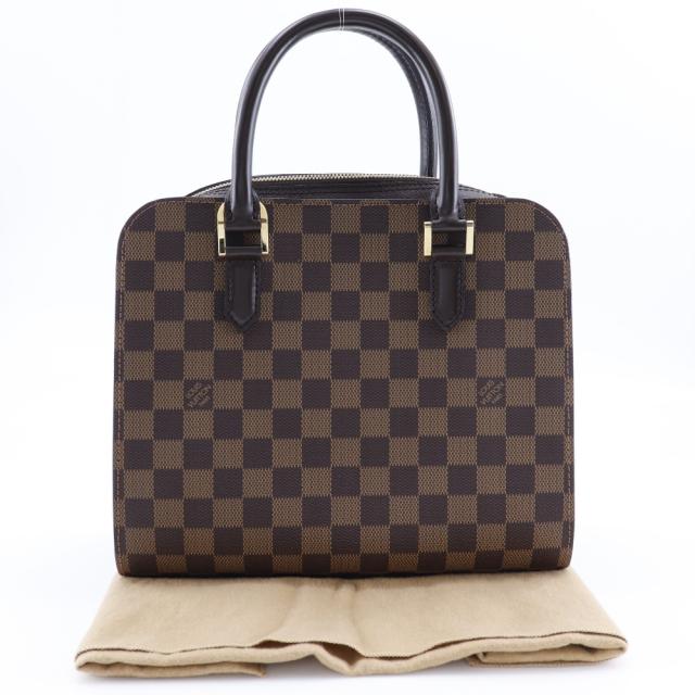 LOUIS VUITTON ルイ・ヴィトン トリアナ N51155 ダミエキャンバス 茶 ハンドバッグ_8