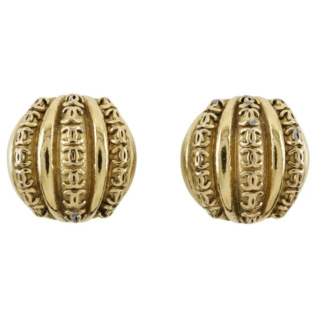 CHANEL シャネル ココマーク ヴィンテージ 金メッキ イヤリング CHANEL シャネル ココマーク ヴィンテージ 金メッキ イヤリング