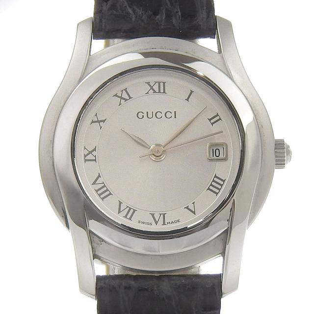 GUCCI グッチ 5500L SS クオーツ アナログ表示 シルバー文字盤
