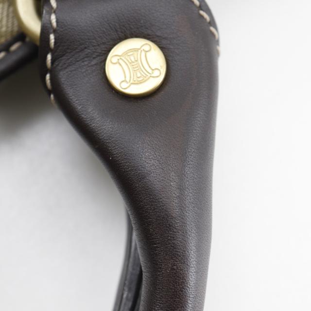 CELINE セリーヌ ブギーバッグ マカダム キャンバス カーキ ハンドバッグ レディース_12