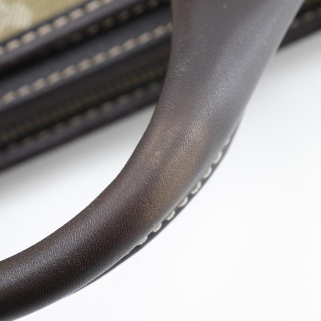CELINE セリーヌ ブギーバッグ マカダム キャンバス カーキ ハンドバッグ レディース_15
