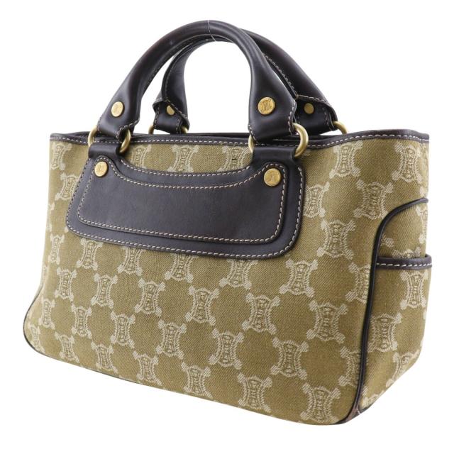 CELINE セリーヌ ブギーバッグ マカダム キャンバス カーキ ハンドバッグ レディース_1