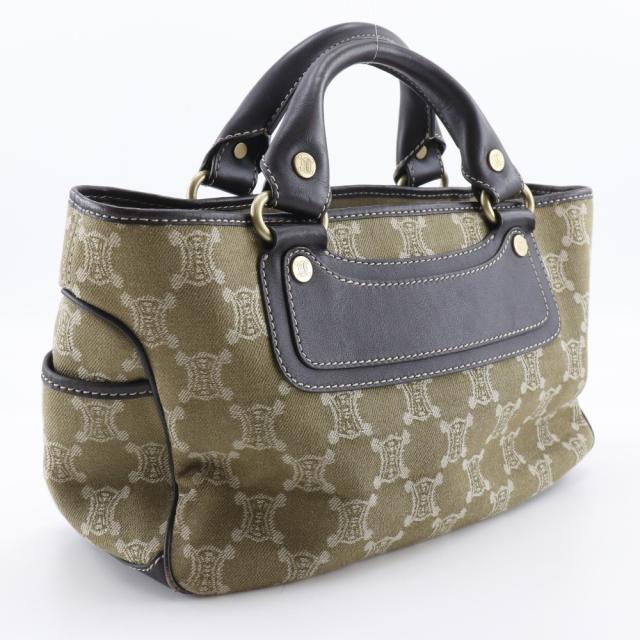 CELINE セリーヌ ブギーバッグ マカダム キャンバス カーキ ハンドバッグ レディース_2