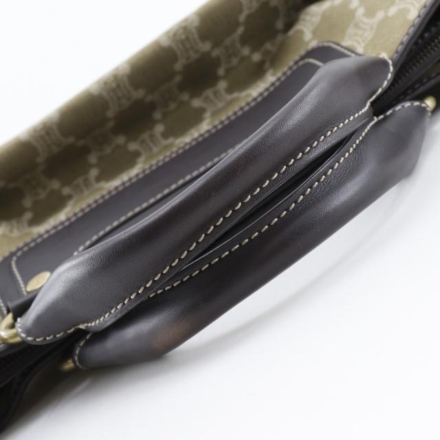 CELINE セリーヌ ブギーバッグ マカダム キャンバス カーキ ハンドバッグ レディース_7